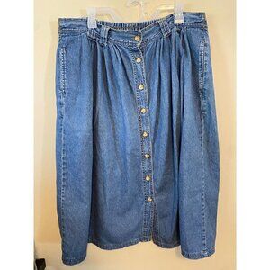 Vintage Carolina Blues Denim Skirt size 18